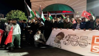 Uşakta Sumud Filosu ve Gazzeye destek yürüyüşü