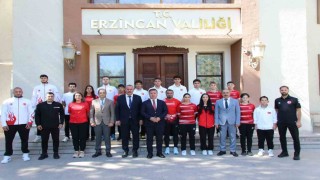 Vali Aydoğdu, sporcuları makamında ağırladı