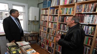 Vali Çiftçiden, İnşirah Sahaf ve Kitabevine ziyaret