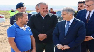 Yangında hayvanlarını kaybeden üreticiye 72 küçükbaş teslim edildi