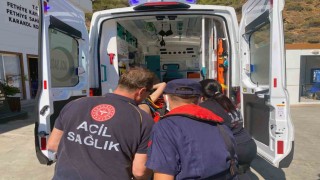 Yatta yaralanan vatandaşa Sahil Güvenlikten tıbbi tahliye