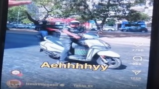 Yayalara korku dolu anlar yaşattı, paylaşım yapınca yakalandı