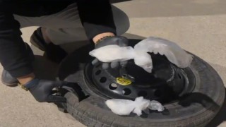 Yedek lastikten uyuşturucu çıktı: 2 tutuklama