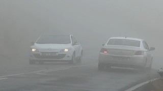 Yüksekova-Şemdinli kara yolunda yoğun sis