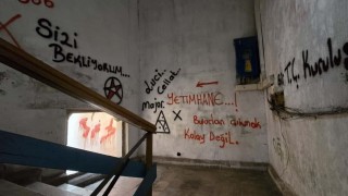 Zonguldakta ruhsatsız korku evi mühürlendi