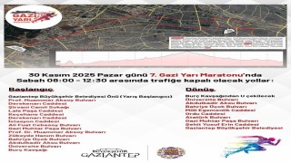 7. Gazi Yarı Maratonu nedeniyle kent merkezinde bazı yollar trafiğe kapatılacak