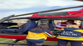 7 yaşındaki epilepsi hastası 112 helikopter ambulansla Mersin sevk edildi