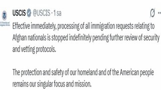 ABD, Ulusal Muhafızlara yönelik saldırının ardından Afgan uyruklu kişilerin göçmenlik başvurularını süresiz olarak askıya aldı