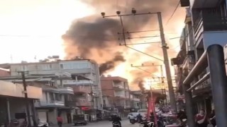 Adanada tekstil atölyesinde yangın