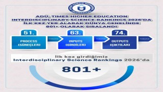 ADÜnün araştırma kapasitesi uluslararası arenada tescillendi