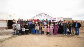 Altay köyünde Ailem Okulum projesiyle Kazak kültürü tanıtıldı