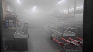 Amasyada korkutan yangın: Marketi duman kapladı