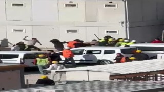 Ankarada inşaat işçileri arasında taşlı sopalı kavga