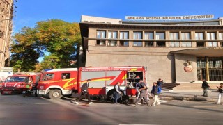 Ankarada üniversitede duman sızıntısından etkilenen 6 kişi hastaneye kaldırıldı