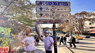 Ankaranın meşhur tabelasına balık hasadı