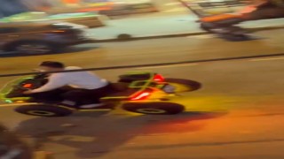 Arnavutköyde cadde ortasında tehlikeli gösteri