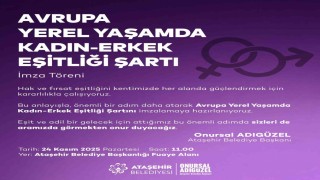 Ataşehir Belediyesi Avrupa Yerel Yaşamda Kadın-Erkek Eşitliği Şartını imzalamaya hazırlanıyor