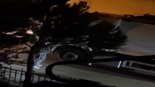 Ataşehirde trafikte çöp kamyonu şoförüne levyeli saldırı kamerada