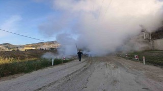 Aydında jeotermal iletim hattı patladı