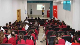 Aydıntepede öğrencilere ‘Sağlıklı Çocuk Sağlıklı Gelecek Projesi kapsamında eğitim verildi