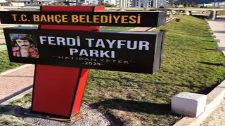 Bahçe’de Ferdi Tayfur Parkı Hizmete Açıldı