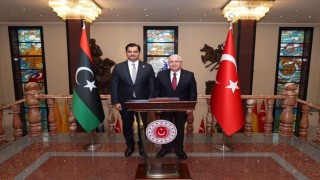 Bakan Güler, Libya Ulusal Ordusu Genel Komutan Yardımcısı Hafteri kabul etti