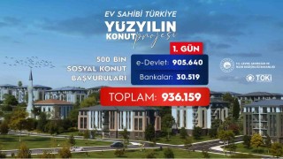 Bakan Kurum: 500 bin sosyal konut için ilk gün 936 bin 159 başvuru yapıldı