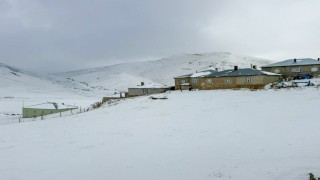 Başkalede kar yağışı etkili oldu