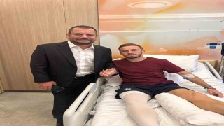 Başkan Ertuğrul Doğandan Edin Viscaya geçmiş olsun ziyareti