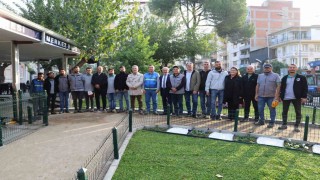 Başkan Ertuğrul Tetik sabah mesaisine sahada başladı