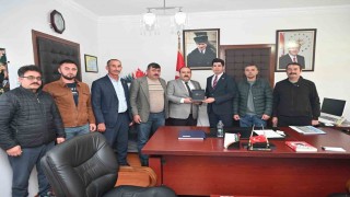 Başkan Hamamcıdan yeni İnönü İlçe Kaymakamı Teymüre hayırlı olsun ziyareti