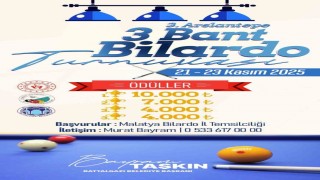 Battalgazi Belediyesinden 3. Arslantepe 3 Bant Bilardo Turnuvası