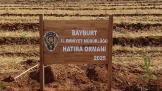 Bayburt emniyetine ait hatıra ormanı oluşturuldu