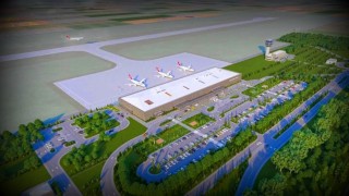 Bayburt-Gümüşhane Havalimanında üstyapı çalışmaları sürüyor