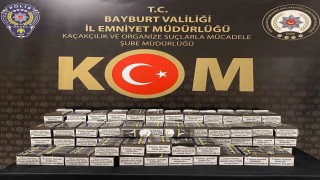 Bayburtta kaçak tütün ve alkol operasyonu yapıldı