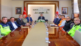 Bayburtta trafik düzeni ve levha sadeleştirme çalışmaları görüşüldü