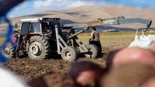 Bayburtun Çayıryolu köyündeki patates hasadına İranlı işçiler destek veriyor