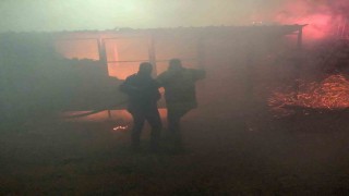 Besnide konteyner yangını korkuttu