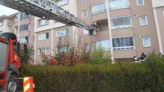 Beyşehirde binada yangın paniği