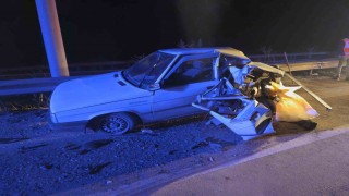 Bilecikte tır otomobile arkadan çarptı: 1 yaralı