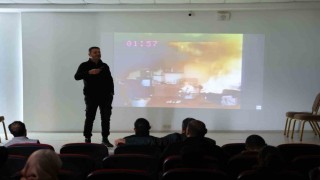 Bingölde dezavantajlı bireylere yangın ve afet farkındalık eğitimi verildi