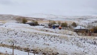 Bitliste köyler beyaza büründü