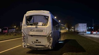 Boluda üç servis midibüsü çarpıştı: 11 yaralı