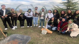 BŞEÜ Söğüt MYOda yeni fidanlar toprakla buluştu