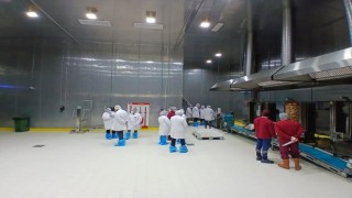 Buharkentte kanatlı döner üretim tesisinde inceleme yapıldı