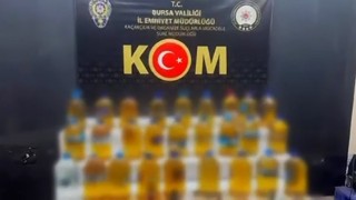 Bursada 227 litre sahte alkol ele geçirildi