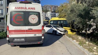 Bursada izne gelen uzman çavuş trafik kazasında yaralandı