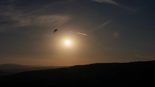 Çankırıda kartpostallık gün batımı manzarası