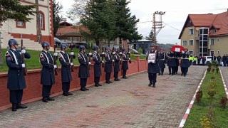 Çaycumada kalbine yenik düşen jandarma personeline son görev