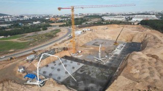 Çayırova Devlet Hastanesinin temel betonu dökülüyor